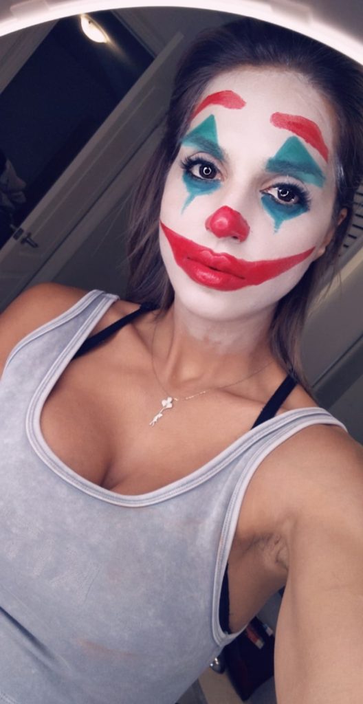 Joker makeup woman